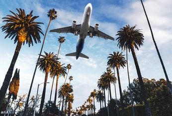 Flying plane